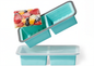 2 Cup Silicone Freezer Trays with Lid, Meal Prep Containers-2-Pack Food Grade Silicone, BPA-free, Food Freezer Mold for Soup, Stew, Sauce, Leftovers, Reinforced Alloy Frame, Dishwasher Safe