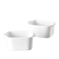 6'' x 5'' Small Baking Dishes, Set of 4 Mini Ceramic Baking Pans | Fits JoDeVi & most 2-cup freezer tray portions, Lead-free ceramic, Meal prep friendly, Oven microwave air fryer safe