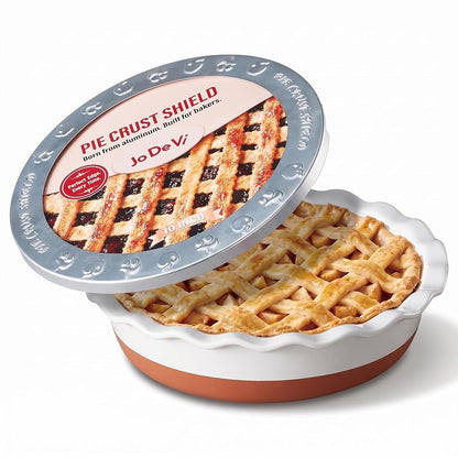 9 Inch Ceramic Pie Dish 9-Piece Baking Set Complete Pie Making Tools, Prevents Crust Bubbling & Shrinking, Ideal Baker Gift, Perfect for Apple Pie, Quiche & Pot Pie
